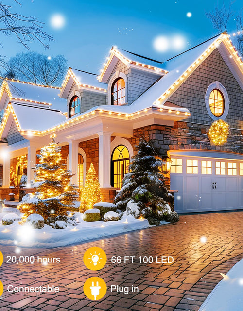 Load image into Gallery viewer, Brightown C9 LED Christmas String Lights 66ft 100 LED Warm White
