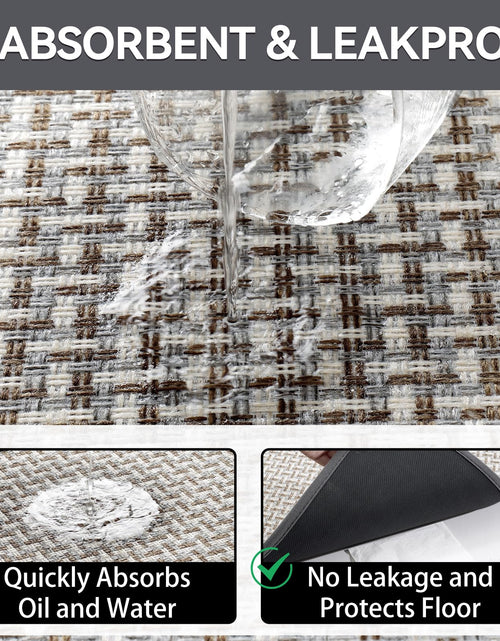 Load image into Gallery viewer, YDKGL Door Mat 17x30 Gray Indoor Dirt Resistant Non-Slip Rubber Backing
