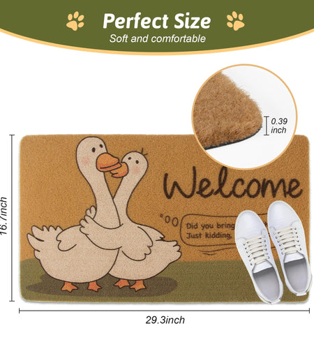 FEXIA Goose Pattern Indoor Outdoor Welcome Mat Rug 29x17 Polyester