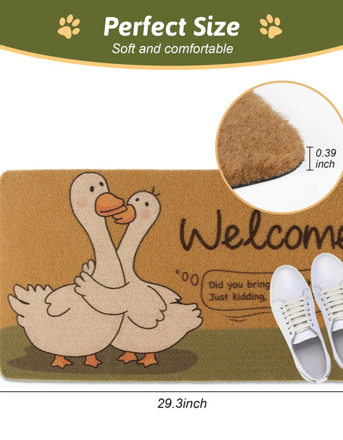 Load image into Gallery viewer, FEXIA Goose Pattern Indoor Outdoor Welcome Mat Rug 29x17 Polyester
