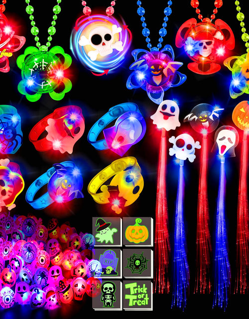 Load image into Gallery viewer, Grastfu 84 PCS Halloween Glow In The Dark Toys Party Favors Bulk Set
