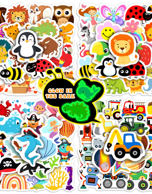Load image into Gallery viewer, Bolcguri Cartoon Water Bottle Stickers 100 pcs Waterproof Vinyl Decals Colorful
