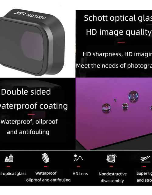 Load image into Gallery viewer, JUNESTAR Filter Is Suitable For DJI Imperial Mini 3Pro Accessories Camera Filter ND Light Reduction CPL
