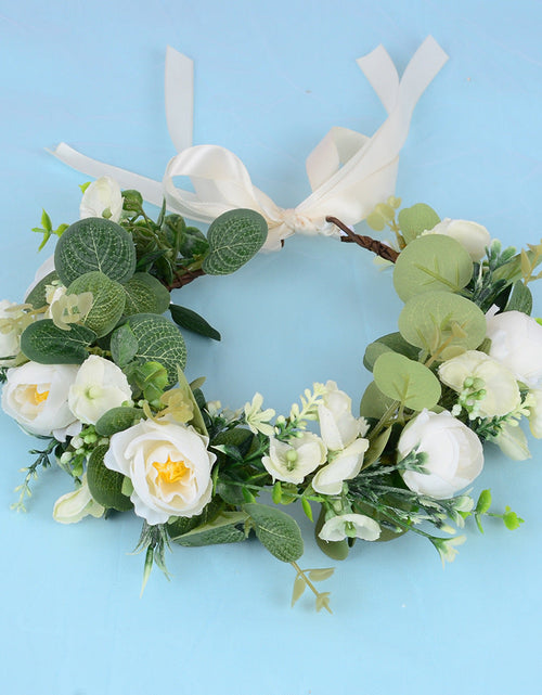 Load image into Gallery viewer, European and American style brides, sweet flower garlands, hair accessories, photography, photography, travel, hairbands, super fairy wedding dresses, dress accessories

