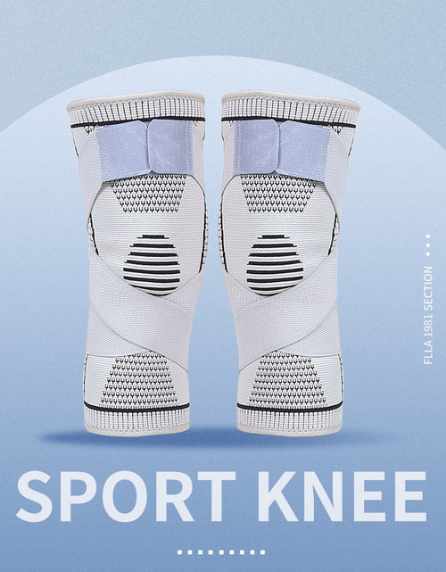 Load image into Gallery viewer, Double Strap Sports Knee Protector Outdoor Fitness Running Basketball Breathable Knee Protector Sports Protective Equipment Strap Compression Knee Protector
