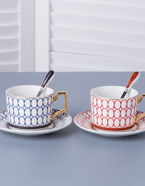 Load image into Gallery viewer, Nordic minimalist ceramic coffee cups and plates, English black tea cups, water utensils, tea cups, household offices

