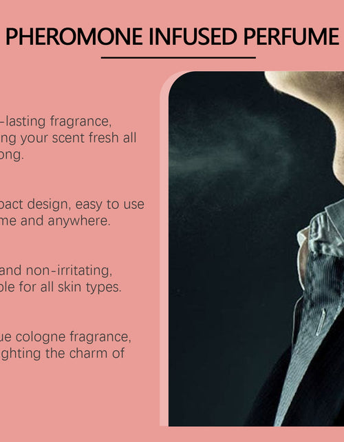 Load image into Gallery viewer, Roxelis Pheromone Infused Perfume, Men's Perfume Long Lasting Cologne Jasmine Perfume Natural Fresh Charm Leave Fragrance
