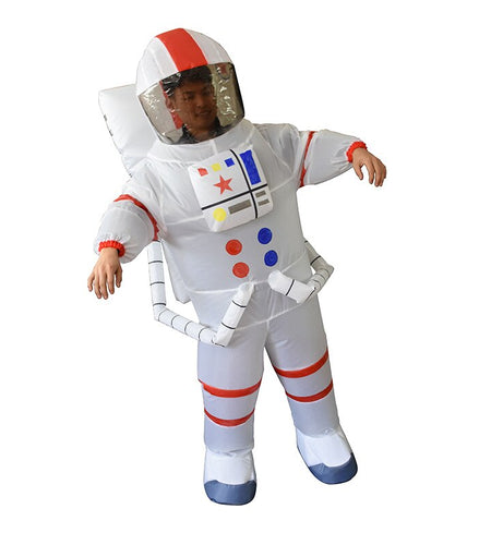Aerospace Spaceman Astronaut Inflatable Costume Woman Men Mascot Party Cartoon Doll Halloween Cosplay Costume Dress Up Clothes
