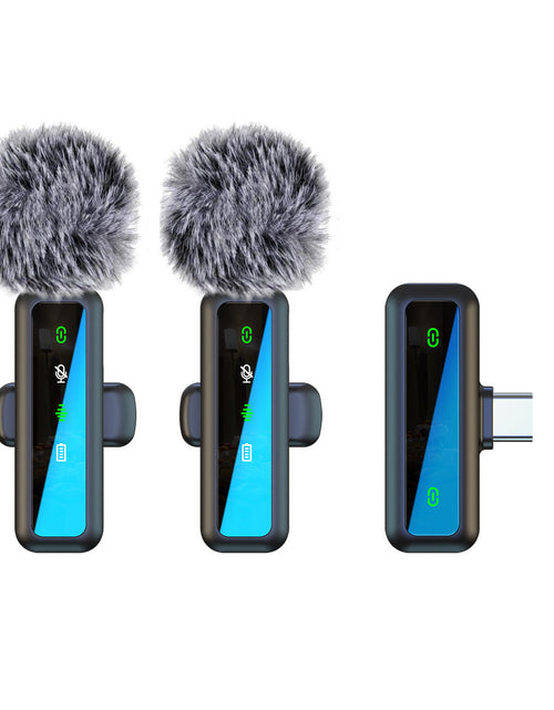 Load image into Gallery viewer, Wireless Lapel Microphone for Outdoor Computer Live Streaming Noise Reduction Universal Small Microphone
