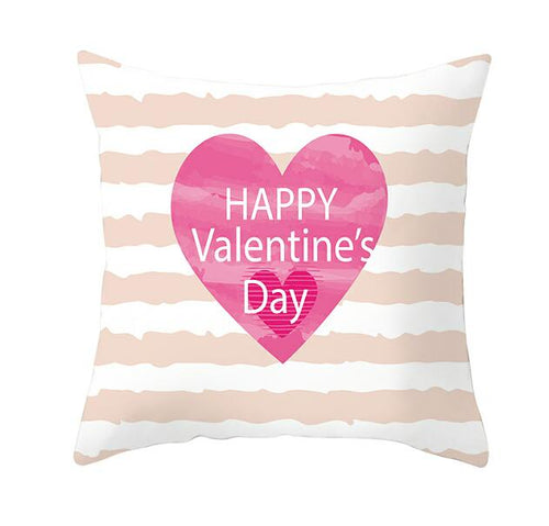 Load image into Gallery viewer, Black White Heart Cushion Cover Arrow I Love You Letters Happy Valentine Pillow Covers Gifts for Couples Valentine's Decoration
