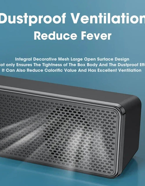 Load image into Gallery viewer, PC Soundbar Wired and Wireless Bluetooth Speaker USB Powered Soundbar for TV Pc Laptop Gaming Home Theater Surround Audio System
