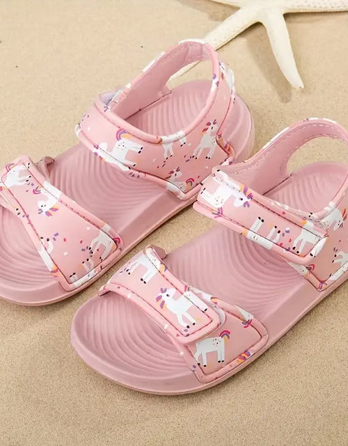 Load image into Gallery viewer, Trendy Girls Cartoon Print Non-Slip Summer Sandals
