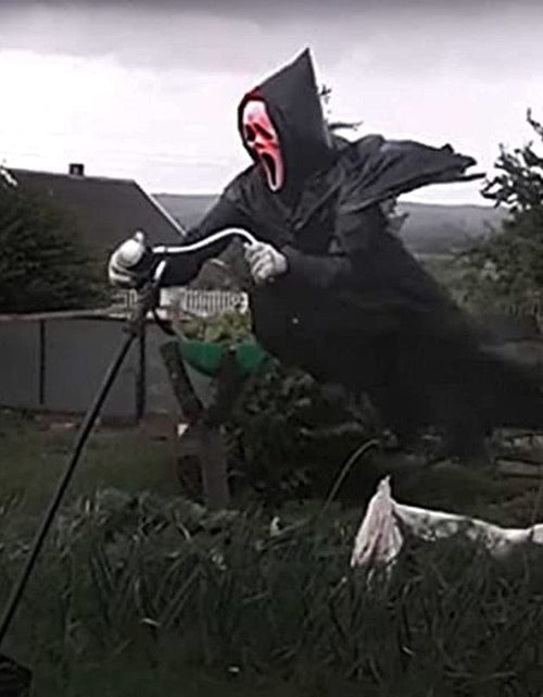 Load image into Gallery viewer, Creative Garden Ghostface Scarecrow Yard Hanging Scaring Scream Halloween Ghostface Scarecrow Decoration Repeller Bird
