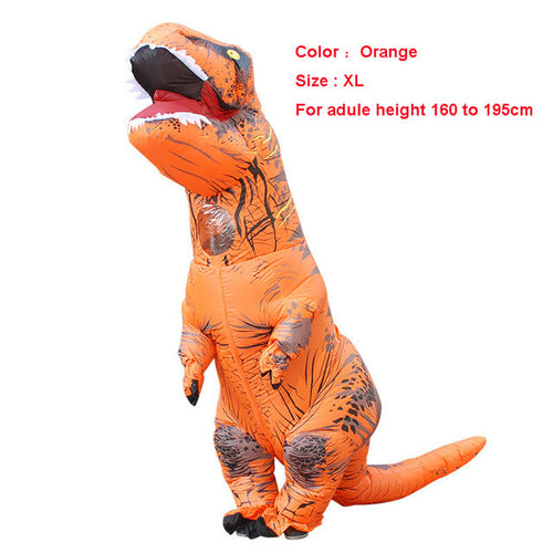 Load image into Gallery viewer, Unique Adult T-REX Inflatable Costume Christmas Cosplay Dinosaur Animal Jumpsuit Halloween Costume for Women Men
