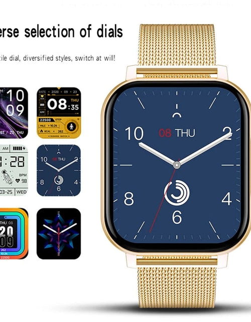 Load image into Gallery viewer, Women Smart watch Men 1.69" Color Screen Full touch Fitness Tracker Bluetooth Call Smart Clock Ladies Smart Watch Women
