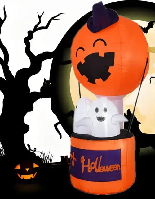 Load image into Gallery viewer, 6FT Halloween Inflatable Pumpkin Ghost Hot Air Balloon Little Devil Pumpkin Ghost Festival Pumpkin Inflatable Mould
