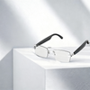 【Unisex HY1006】Silver Transparent Lens