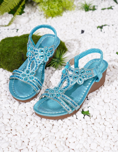 Load image into Gallery viewer, Bohemian Thick-Sole Wedge Sandals – 3 Colors EU 36–42
