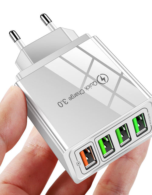 Load image into Gallery viewer, 4USB mobile phone charger, multi port USB charging head charger
