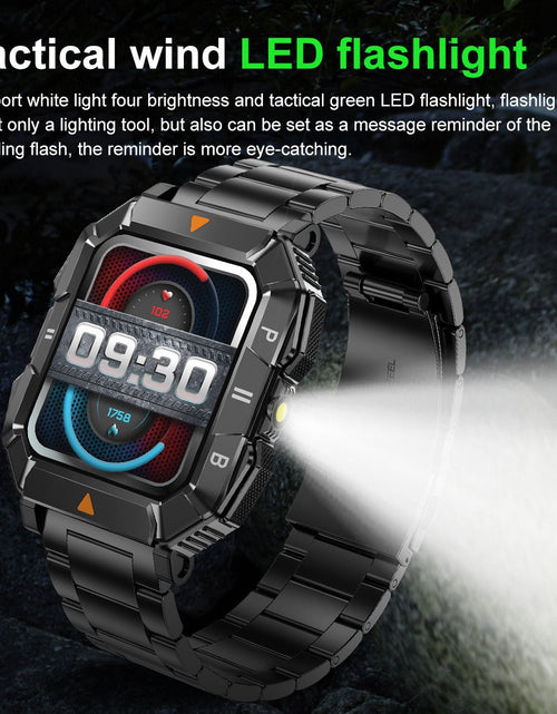 Load image into Gallery viewer, YK03 smartwatch Bluetooth call flashlight sports waterproof heart rate blood oxygen health monitoring
