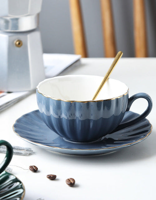 Load image into Gallery viewer, Nordic Style Simple Coffee Cup Set Creative Ceramic Coffee Cup British Afternoon Tea Cup Black Tea Cup Girl Heart
