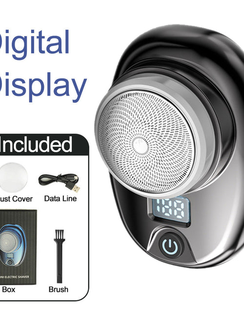 Load image into Gallery viewer, Mini portable rechargeable shaver powerful travel small steel cannon shaver car electric shaver
