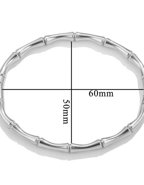 Load image into Gallery viewer, Fashion bamboo titanium steel bracelet female summer niche cold style ins stainless steel retro bamboo jewelry
