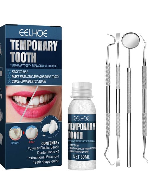 Load image into Gallery viewer, EELHOE Denture Decorative Teether Set, Halloween Vampire Makeup Dress Up Fake Tooth Glue Teeth Props
