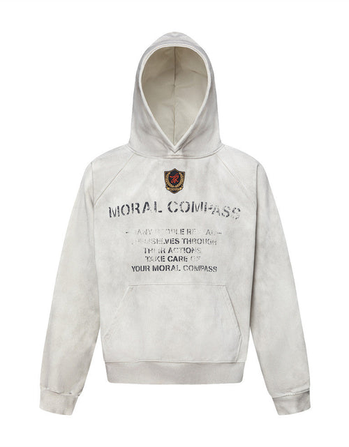 Load image into Gallery viewer, Emblem Embroidered Letter Hoodie Loose Hoodie Hoodie
