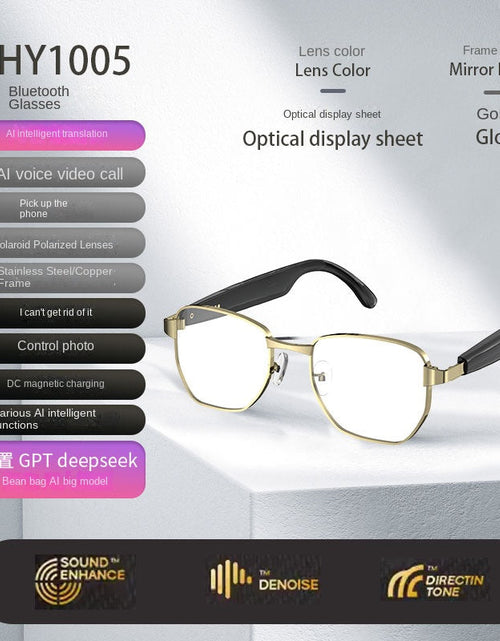 Load image into Gallery viewer, Bluetooth Smart AI Sunglasses Multi functional Real time Translation Headphones Call Listening to Music
