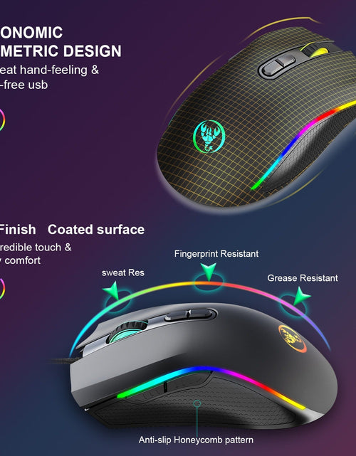 Load image into Gallery viewer, Computer gaming mouse e-sports internet cafe RGB luminous mouse MOUSE e-sports chicken eating wired mouse
