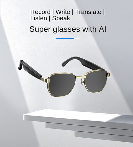 Bluetooth Smart AI Sunglasses Multi functional Real time Translation Headphones Call Listening to Music