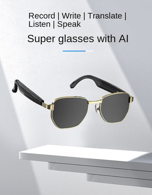 Load image into Gallery viewer, Bluetooth Smart AI Sunglasses Multi functional Real time Translation Headphones Call Listening to Music
