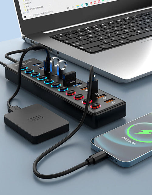Load image into Gallery viewer, 3.1 Gen2 HUB3.0 Hub Laptop Distribution Device Mobile Expansion Device Hub Expansion Dock 11 in One
