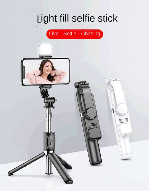 Load image into Gallery viewer, Wholesale Bluetooth Selfie Stick with Fill Light Extended Universal Phone Live Streaming Tripod
