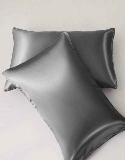 Load image into Gallery viewer, Simulation silk solid color polyester pillowcase envelope pillow pillow cases pillow pair multi-color
