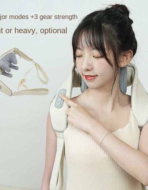 Load image into Gallery viewer, Shoulder and neck massage apparatus trapezius massager neck shoulder and neck neck protector hot compress knead shoulder and neck massage shawl
