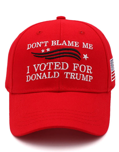 Load image into Gallery viewer, American advertising hats men's and women's baseball caps cotton embroidered hats Trump hats
