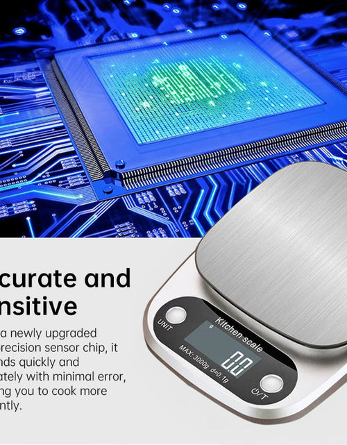 Load image into Gallery viewer, High-Precision Kitchen Scale: 10kg (for Food Baking/Jewelry), LCD, Multi-Function
