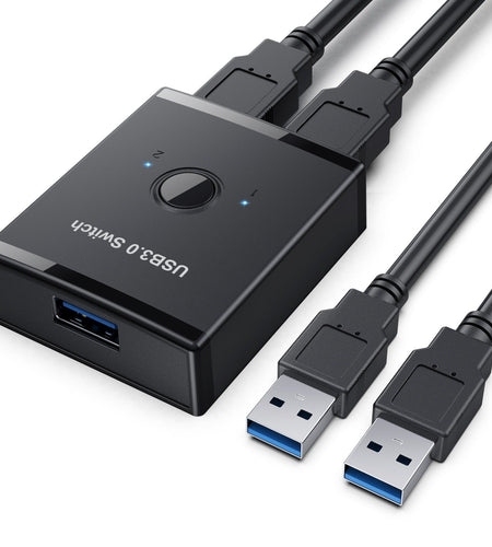 USB 3.0 Bidirectional Switcher Private Mode 2-in-1/1-in-2-in-1/2-in-1 Printer Sharer Distributor
