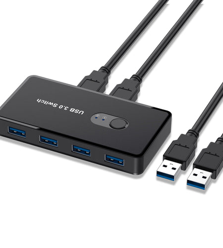 USB 3.0 Switch Adapter 4-port USB Peripheral Switch Box Hub