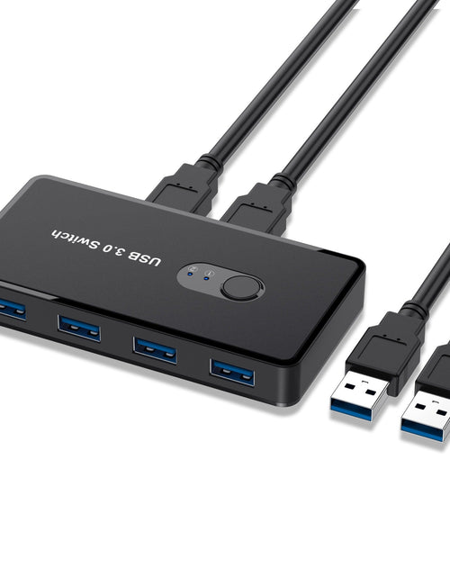 Load image into Gallery viewer, USB 3.0 Switch Adapter 4-port USB Peripheral Switch Box Hub
