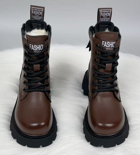 Women’s Padded Insulated Winter Boots – Stylish Thick Sole Snow Boots