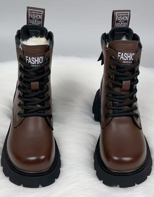 Load image into Gallery viewer, Women’s Padded Insulated Winter Boots – Stylish Thick Sole Snow Boots
