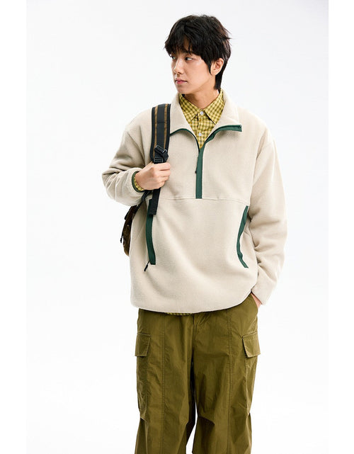Load image into Gallery viewer, Fleece Top Crewneck Sweatshirt Unisex Fleece Jacket
