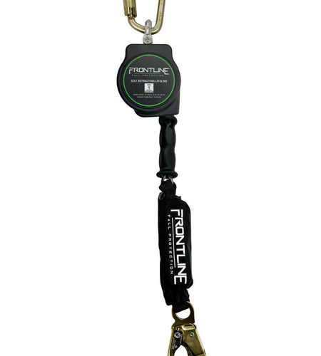 Frontline RPG10 10' Cable Single Leg SRL with Steel Snap Hook End with Carry on Handle and Tagline