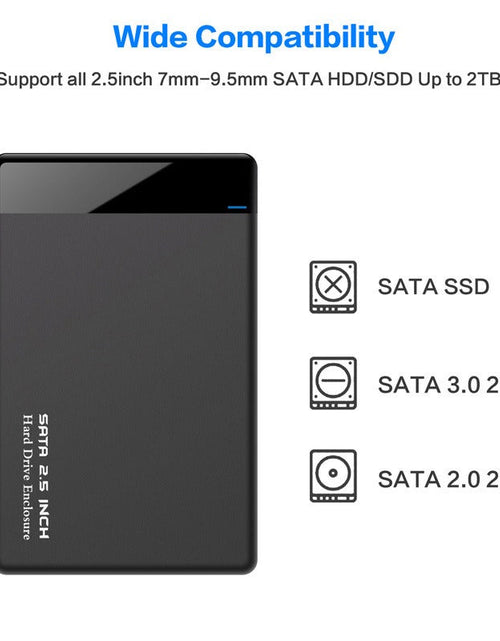 Load image into Gallery viewer, 2.5-inch SATA portable hard drive box USB 3.0 portable hard drive protection box
