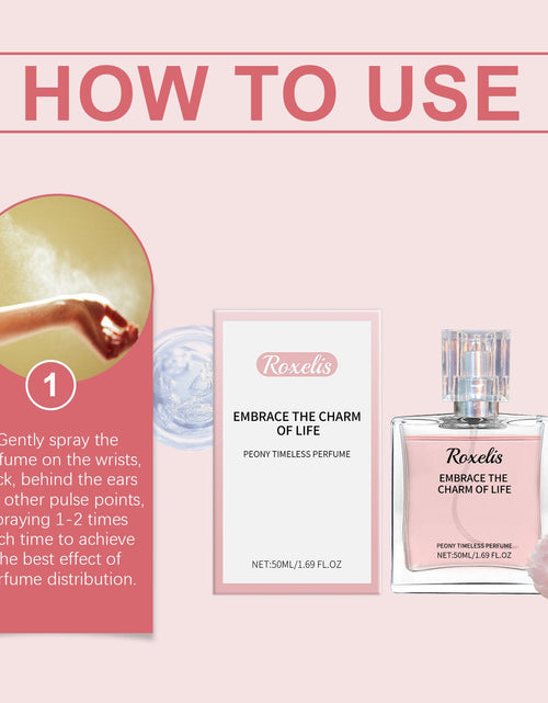 Load image into Gallery viewer, Peony Fragrance Eternal Perfume Natural Fragrance Release Charm Lasting Fragrance Light Elegant Charm Dating Atmosphere Perfume
