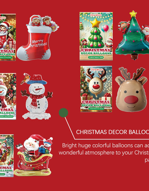 Load image into Gallery viewer, Christmas Balloons Balloon Standing Santa Claus Reindeer Christmas Tree Event Atmosphere Arrangement
