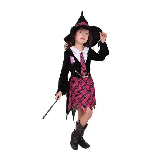 Load image into Gallery viewer, Children Girls Witch Halloween Costume Cosplay Outfit Sz 5-9 years
